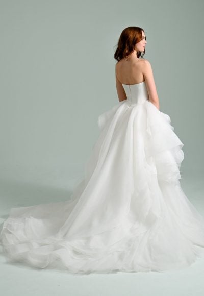Simple And Modern Tiered Organza Ball Gown by Hayley Paige - Image 2