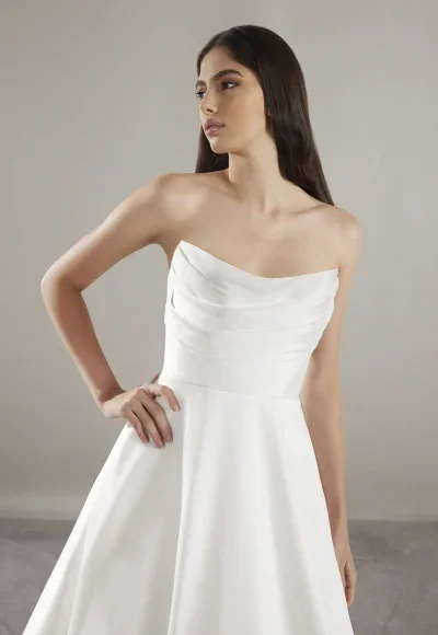 Timeless Strapless Ball Gown by Pronovias - Image 2