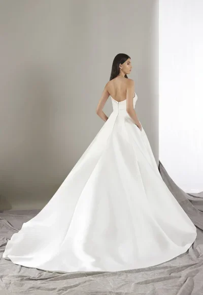 Timeless Strapless Ball Gown by Pronovias - Image 3