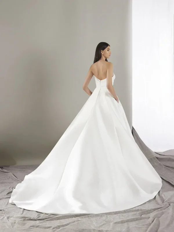 Timeless Strapless Ball Gown by Pronovias - Image 3