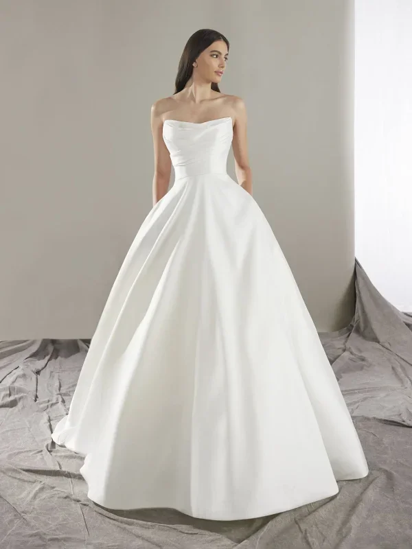 Timeless Strapless Ball Gown by Pronovias - Image 1
