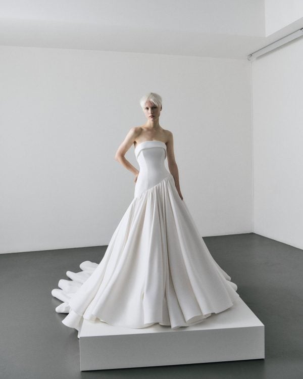 Bold and Dramatic Strapless A-Line Wedding Dress by Viktor & Rolf - Image 1