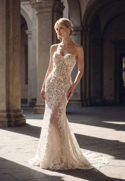 Romantic And Classic Fit-And-Flare Wedding Dress by Randy Fenoli
