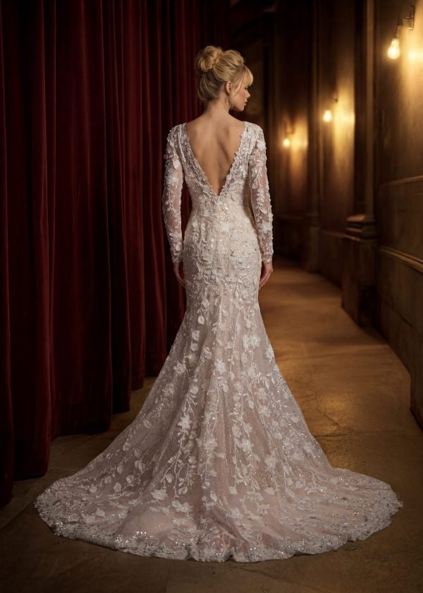 Sleek And Versatile Fit-And-Flare Wedding Dress by Randy Fenoli - Image 2