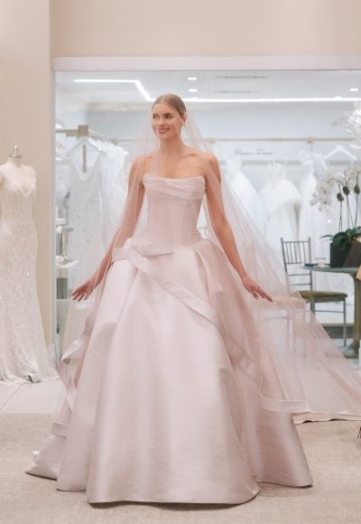 Dramatic Ballet Slipper Pink Ball Gown by Love by Pnina Tornai