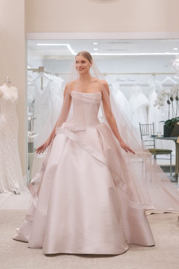 Dramatic Ballet Slipper Pink Ball Gown by Love by Pnina Tornai - Image 1