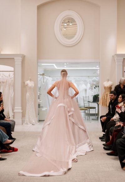Dramatic Ballet Slipper Pink Ball Gown by Love by Pnina Tornai - Image 3