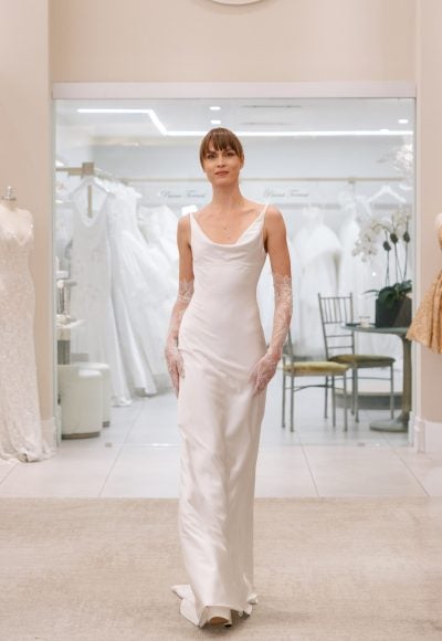 Chic and Simple Sheath Wedding Dress by Love by Pnina Tornai