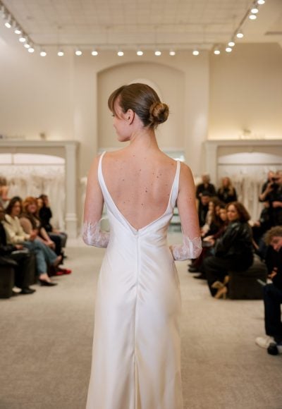 Chic and Simple Sheath Wedding Dress by Love by Pnina Tornai - Image 4