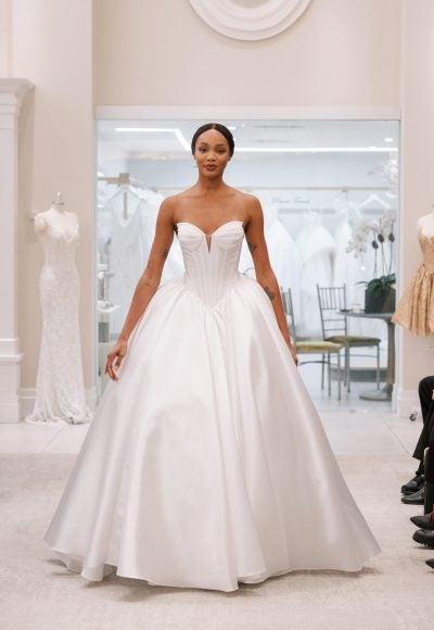 Chic And Simple Drop Waist Ball Gown by Love by Pnina Tornai