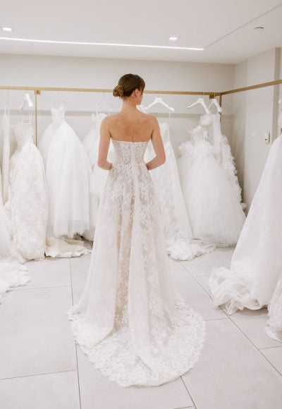 Classic Lace A-Line Wedding Dress by Love by Pnina Tornai - Image 3