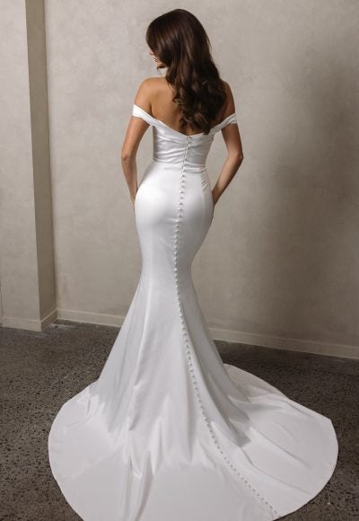 Soft And Effortless Fit-And-Flare Wedding Dress by Trish Peng - Image 3