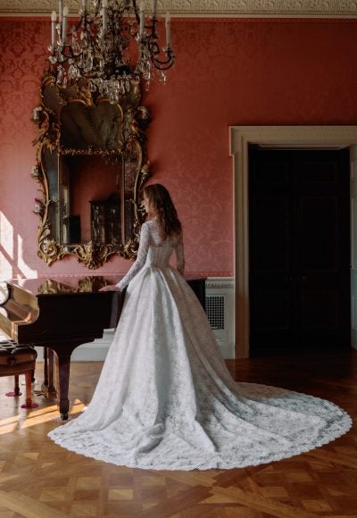 Timeless Lace Long Sleeve Ball Gown by Sareh Nouri - Image 2