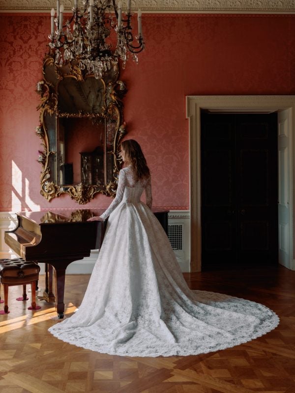 Timeless Lace Long Sleeve Ball Gown by Sareh Nouri - Image 2