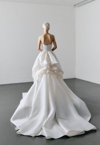 Structured Strapless Ball Gown with Bustled Back by Viktor & Rolf - Image 2