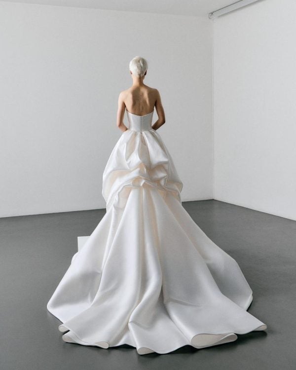 Structured Strapless Ball Gown with Bustled Back by Viktor & Rolf - Image 2